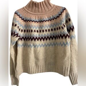 Rebecca Taylor La Vie NWT Fair Isle Sweater Size Medium